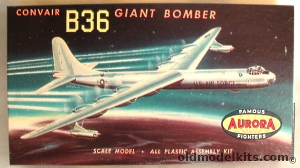 Aurora 1/333 Convair B-36 Peacemaker Giant Bomber, 492-49 plastic model kit